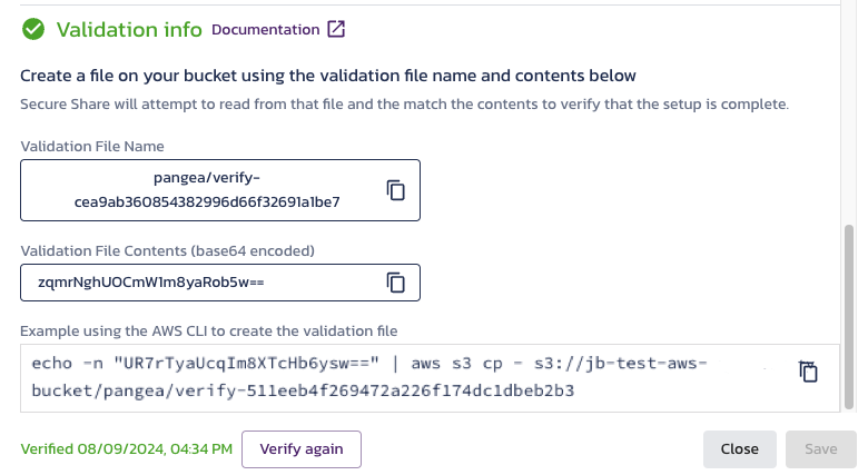 AWS verify