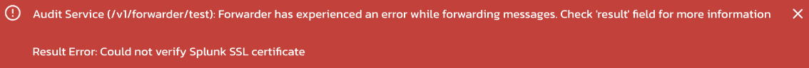 Error message